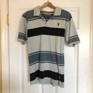 Radius Blue Stripes Polo Shirt Boys/Teens Youth XL
